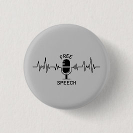 Gratis spraak-ECG Ronde Button 3,2 Cm