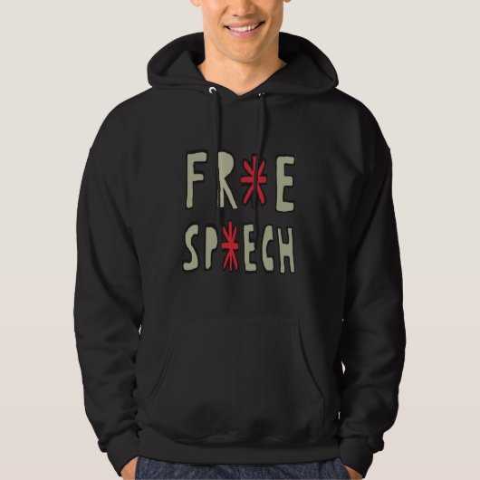 Gratis spraak hoodie (Voorkant)
