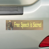 Gratis spraak is gezakt bumpersticker (Op auto)