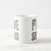 Gratis spraak koffiemok (Center)