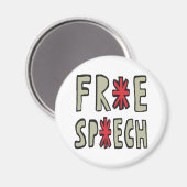 Gratis spraak magneet (Voorkant / Achterkant)