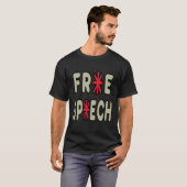 Gratis spraak t-shirt (Voorkant volledig)