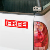 Gratis stempel bumpersticker (Op Truck)
