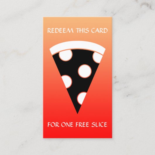 gratis stuk pizza coupon (Voorkant)