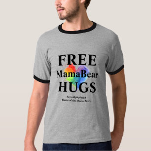 Gratis T-shirt met trim en levendig afdrukken