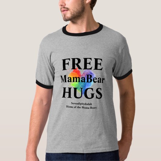Gratis T-shirt met trim en levendig afdrukken (Voorkant)