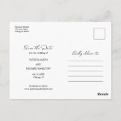 Gratis Taart Grappige Huwelijk Bewaar De Datum Gee Briefkaart (Achterkant)