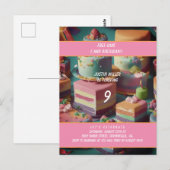 Gratis taart verjaardag briefkaart (Voorkant / Achterkant)