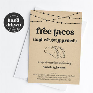 Gratis TACOS Grappige Ontvangst Alleen Uitnodiging