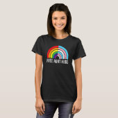 Gratis Tante Hugs Rainbow Transgender Vlag LGBTQ G T-shirt (Voorkant volledig)
