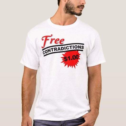 Gratis Tegenspraak Grappig T-shirt (Voorkant)