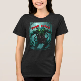 "GRATIS TENTACLE HUGS™ Cthulhu Tri-Blend Shirt