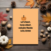 Gratis Thanksgiving-diner  Kaart