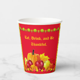 Gratis - Thanksgiving Papieren Bekers