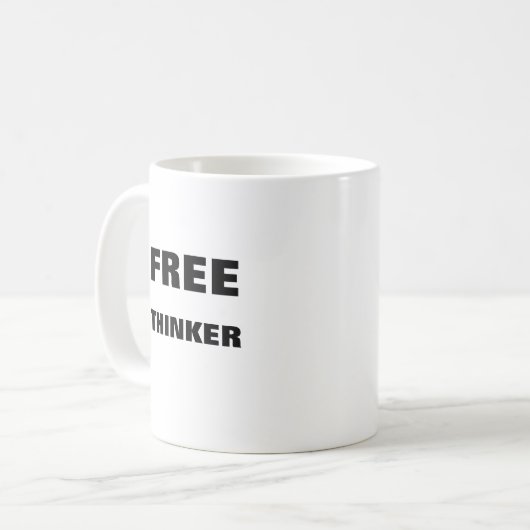 GRATIS THINKER-Mok Koffiemok (Voorkant links)