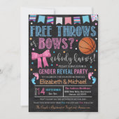Gratis Throws of Bows Gender Reopenbaart uitnodigi Kaart (Voorkant)