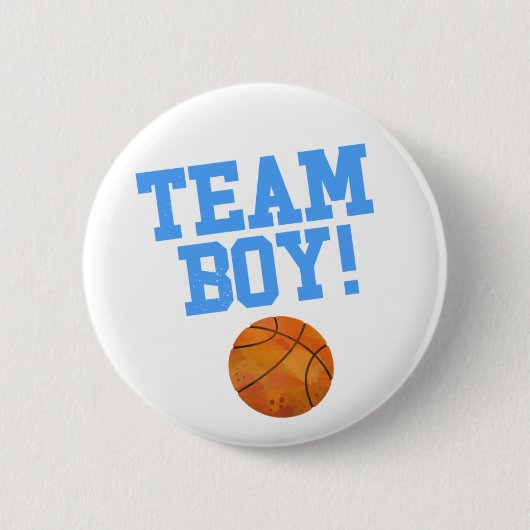 Gratis Throws Team Boy Gender onthulling party Ronde Button 5,7 Cm (Voorkant)