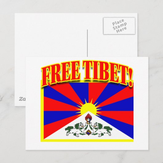 GRATIS TIBET BRIEFKAART (Voorkant / Achterkant)