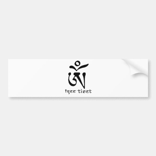 GRATIS TIBET BUMPERSTICKER (Voorkant)