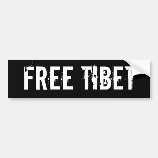 GRATIS TIBET BUMPERSTICKER (Voorkant)