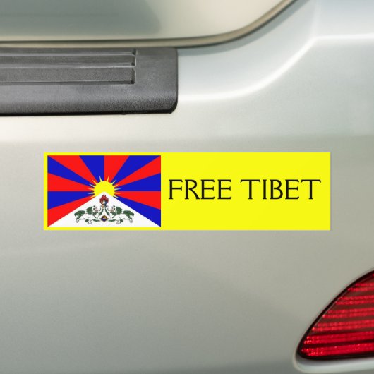 GRATIS TIBET-Bumpersticker Bumpersticker (Op auto)