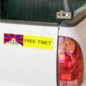 GRATIS TIBET-Bumpersticker Bumpersticker (Op Truck)