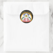 Gratis Tibet embleem Ronde Sticker (Tas)