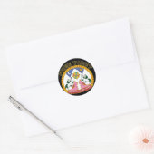 Gratis Tibet embleem Ronde Sticker (Envelop)