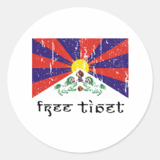 Gratis Tibet geschenken Ronde Sticker