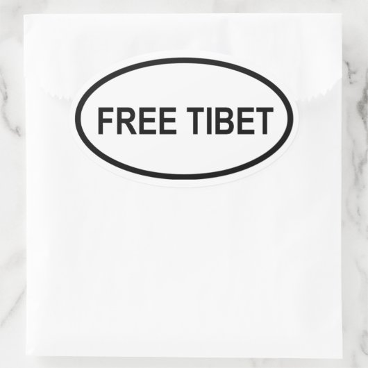 GRATIS TIBET OVALE STICKER (Tas)