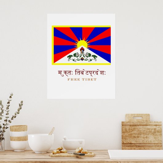 GRATIS TIBET POSTER (Keuken)