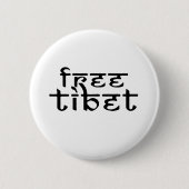 GRATIS TIBET RONDE BUTTON 5,7 CM (Voorkant)