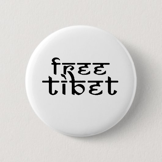 GRATIS TIBET RONDE BUTTON 5,7 CM (Voorkant)
