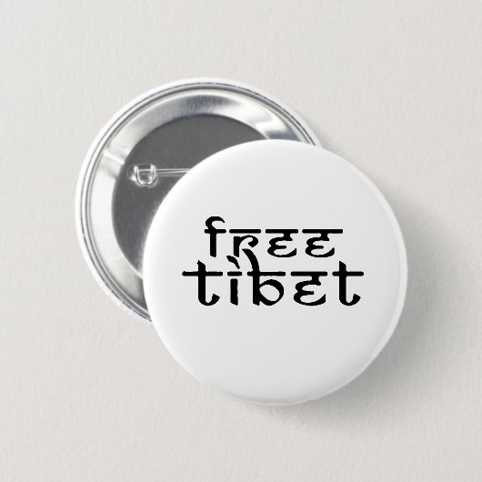 GRATIS TIBET RONDE BUTTON 5,7 CM (Voorkant /achterkant)