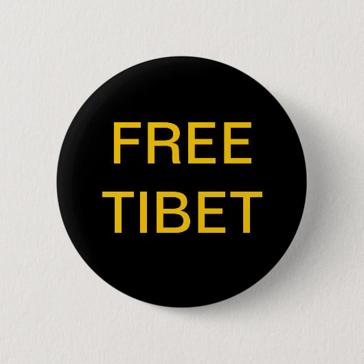 GRATIS TIBET RONDE BUTTON 5,7 CM (Voorkant)