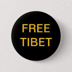 GRATIS TIBET RONDE BUTTON 5,7 CM