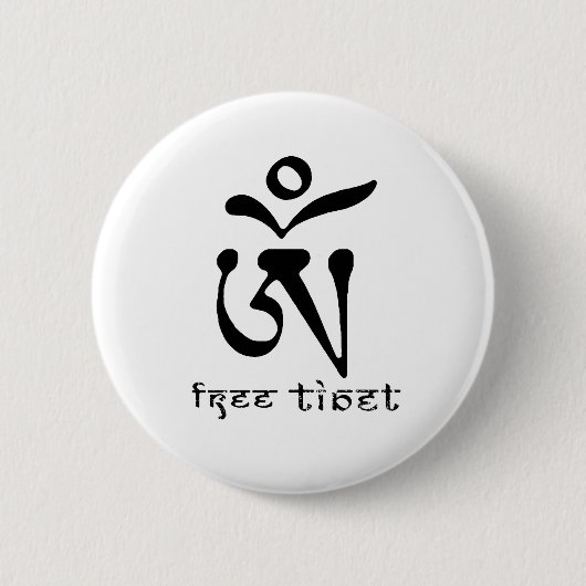 GRATIS TIBET RONDE BUTTON 5,7 CM (Voorkant)