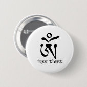 GRATIS TIBET RONDE BUTTON 5,7 CM (Voorkant /achterkant)