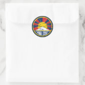 Gratis Tibet ronde Grunge Sticker (Tas)