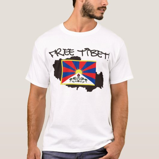 GRATIS TIBET! T-SHIRT (Voorkant)