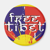 GRATIS TIBET T-SHIRTS & SPULLEN MAGNEET (Voorkant)