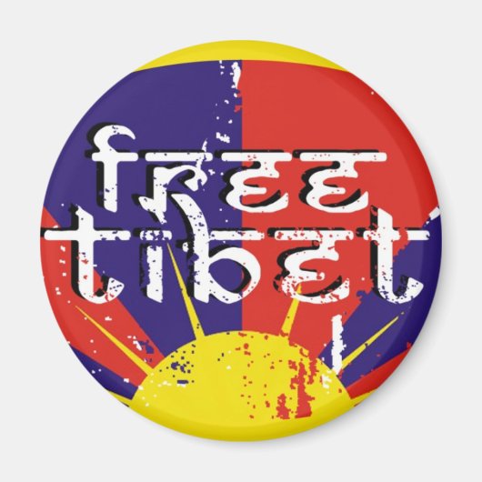 GRATIS TIBET T-SHIRTS & SPULLEN MAGNEET (Voorkant)
