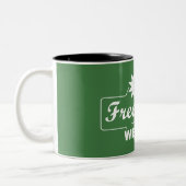 Gratis tijd is mijn rijkdom tweekleurige koffiemok (Links)