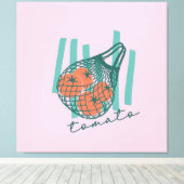 Gratis Tomaten Italië Boerenmarkt Canvas Afdruk (Insitu (Houten vloer))