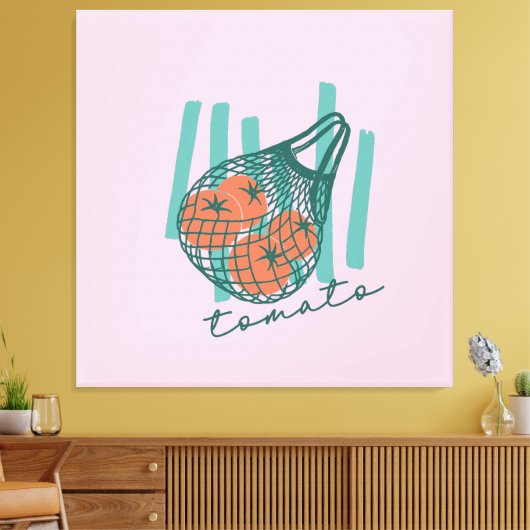 Gratis Tomaten Italië Boerenmarkt Canvas Afdruk (Insitu (Woonkamer))