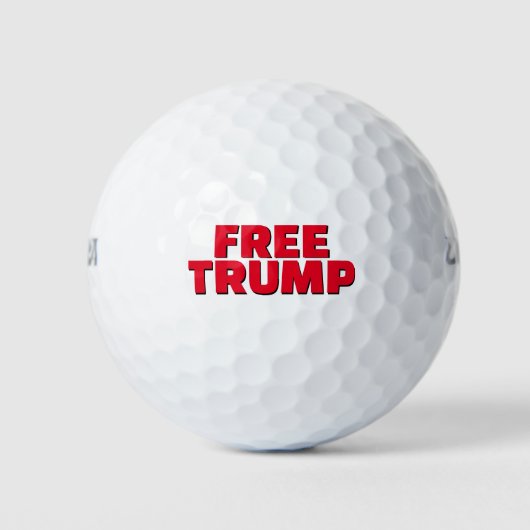 Gratis Trump Funny Golfballen (Voorkant)