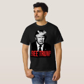 Gratis Trump Mugshot Foto Afbeelding Donald Trump  T-shirt (Voorkant volledig)
