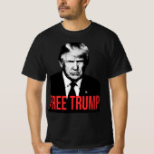 Gratis Trump Mugshot Foto Afbeelding Donald Trump  T-shirt (Voorkant)