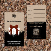 Gratis Tuin Onderhoud Gift Voucher Kaart