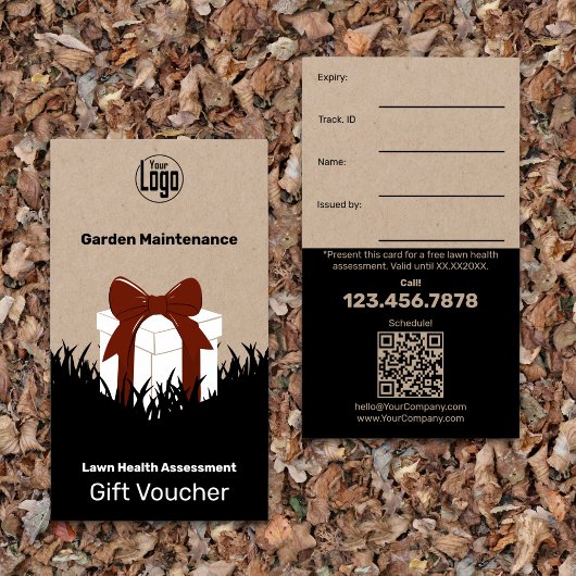 Gratis Tuin Onderhoud Gift Voucher Kaart